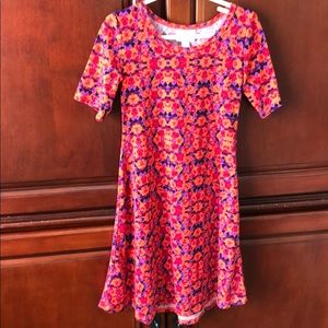 Girls LuLaRoe Adeline dress - Size 8